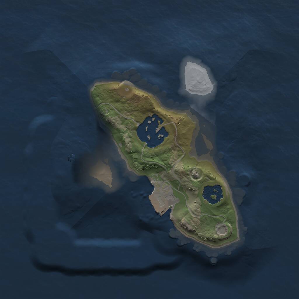 Rust Map: Procedural Map, Size: 1500, Seed: 604198984, 2 Monuments