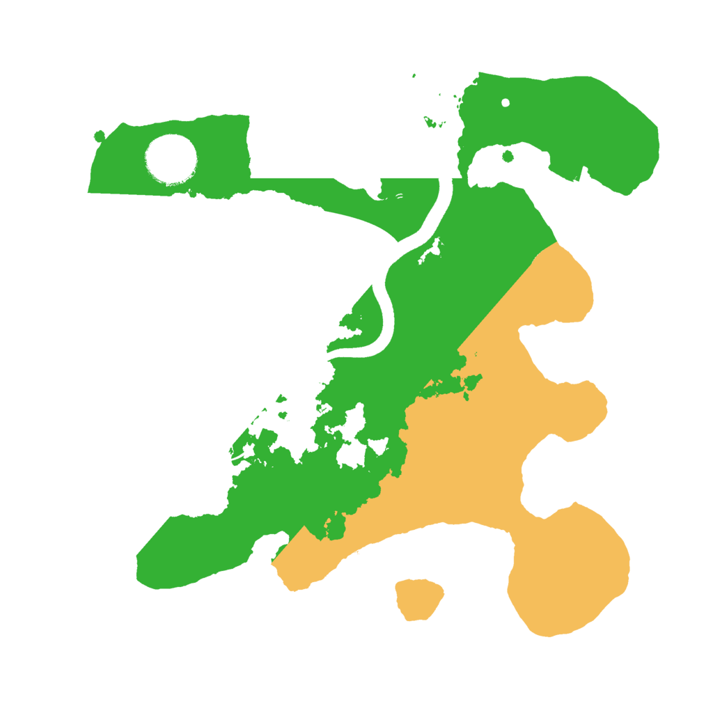 Biome Rust Map: Procedural Map, Size: 2500, Seed: 867850608