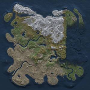 Thumbnail Rust Map: Procedural Map, Size: 4500, Seed: 1179149827, 17 Monuments
