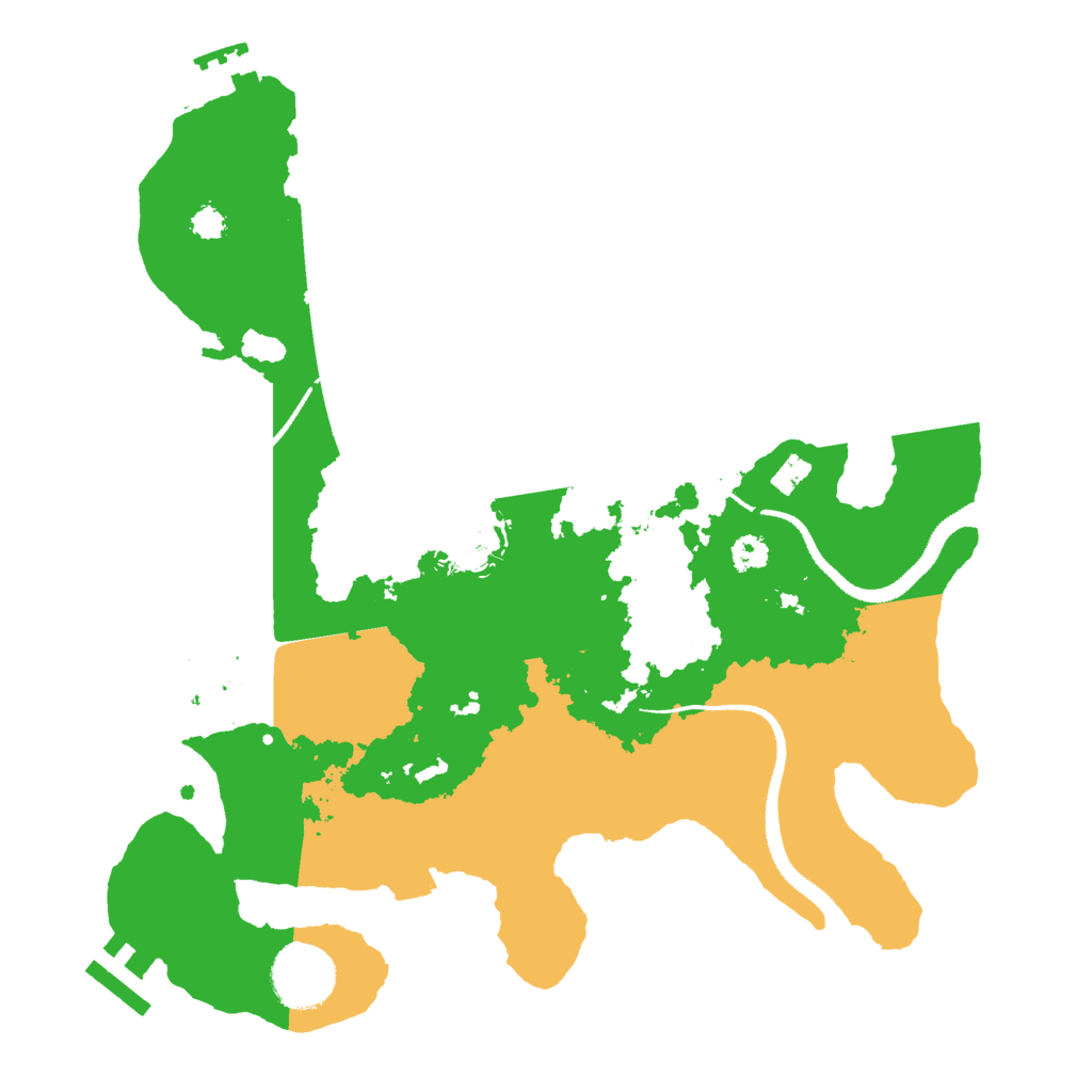 Biome Rust Map: Procedural Map, Size: 2999, Seed: 10000