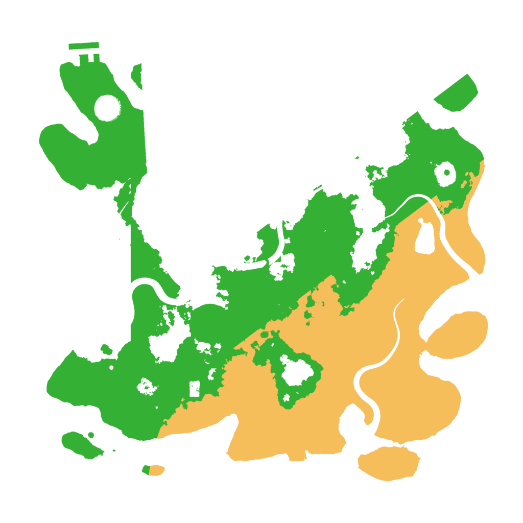 Biome Rust Map: Procedural Map, Size: 3500, Seed: 510609666