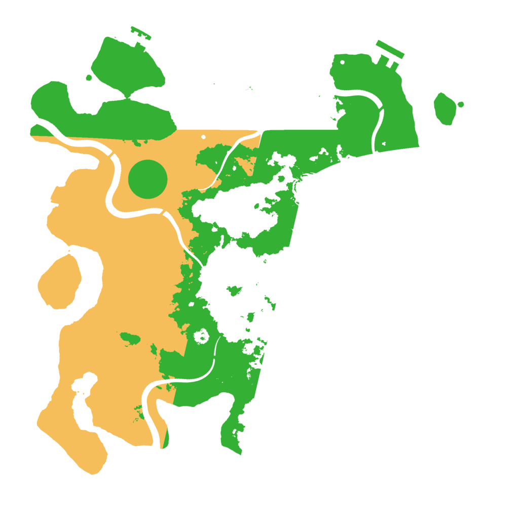 Biome Rust Map: Procedural Map, Size: 3500, Seed: 1358531722