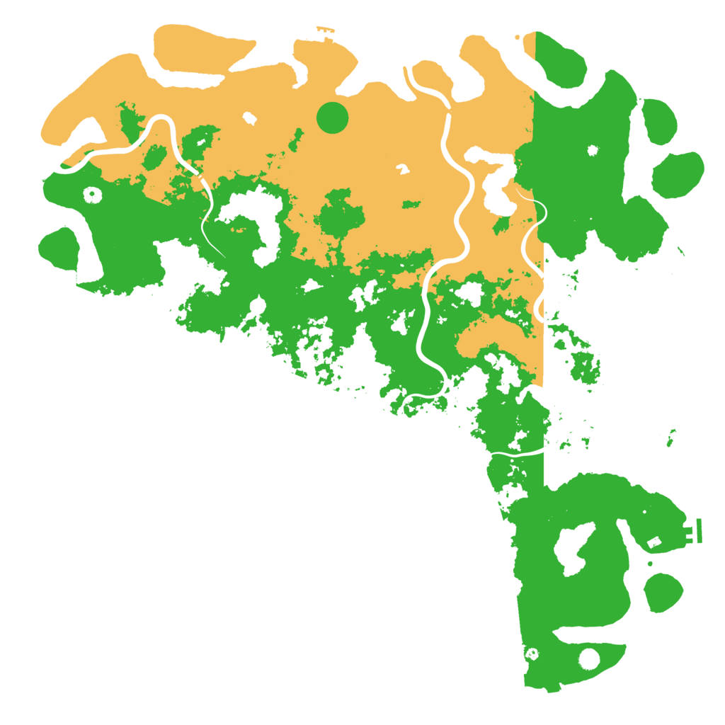 Biome Rust Map: Procedural Map, Size: 6000, Seed: 7070419