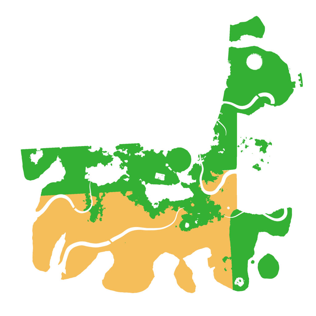 Biome Rust Map: Procedural Map, Size: 3500, Seed: 684250853