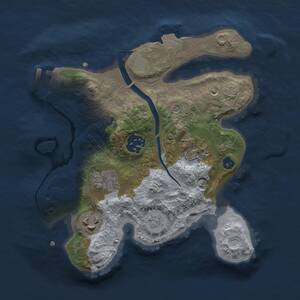 Thumbnail Rust Map: Procedural Map, Size: 2500, Seed: 221317464, 10 Monuments