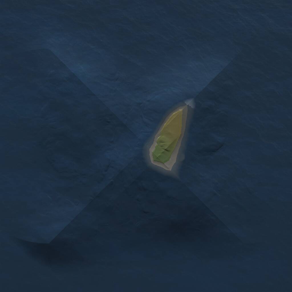 Rust Map: Procedural Map, Size: 1000, Seed: 1406481283, 1 Monuments