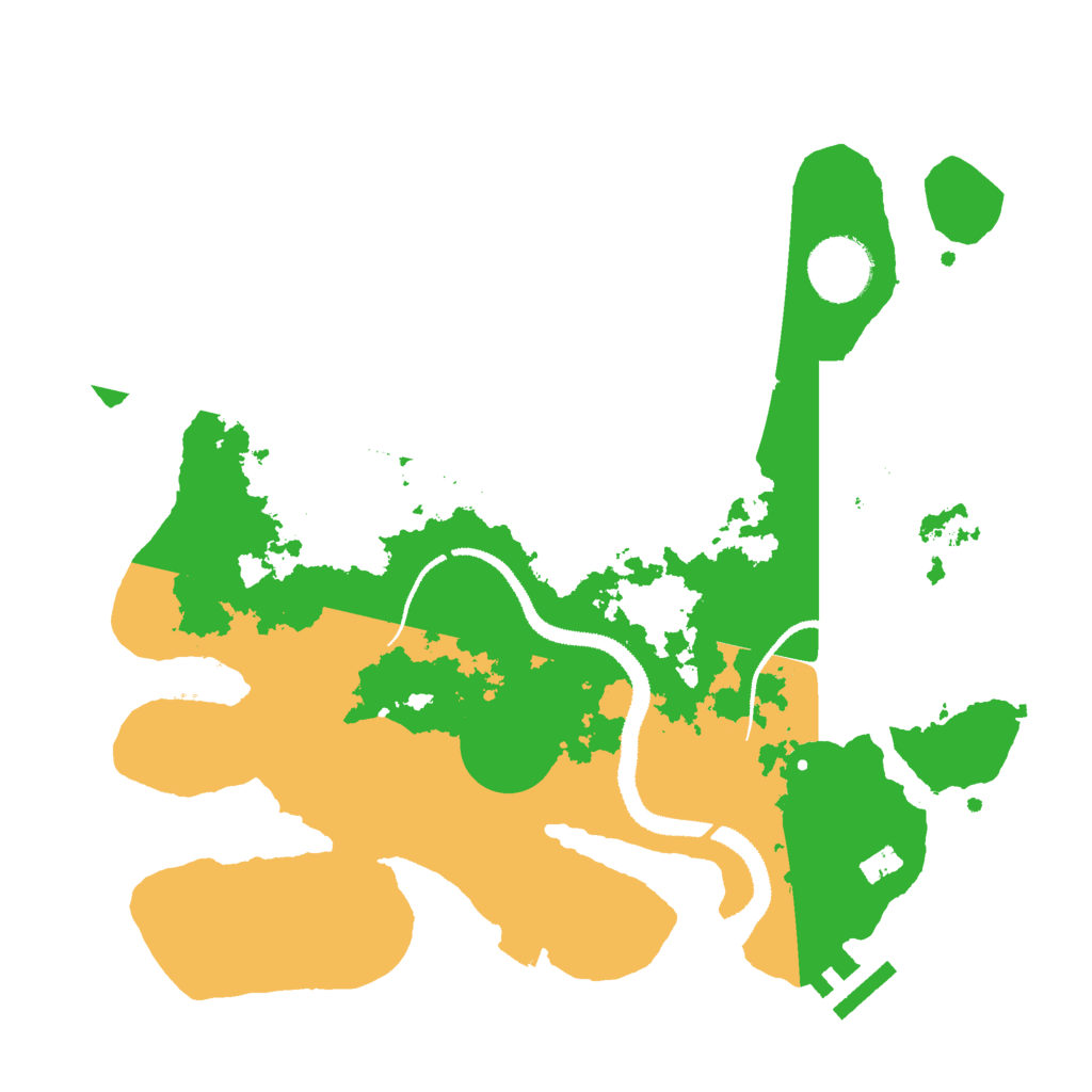 Biome Rust Map: Procedural Map, Size: 3000, Seed: 23917