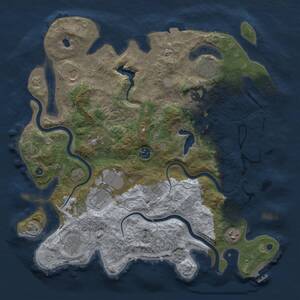 Thumbnail Rust Map: Procedural Map, Size: 4000, Seed: 7122023, 16 Monuments