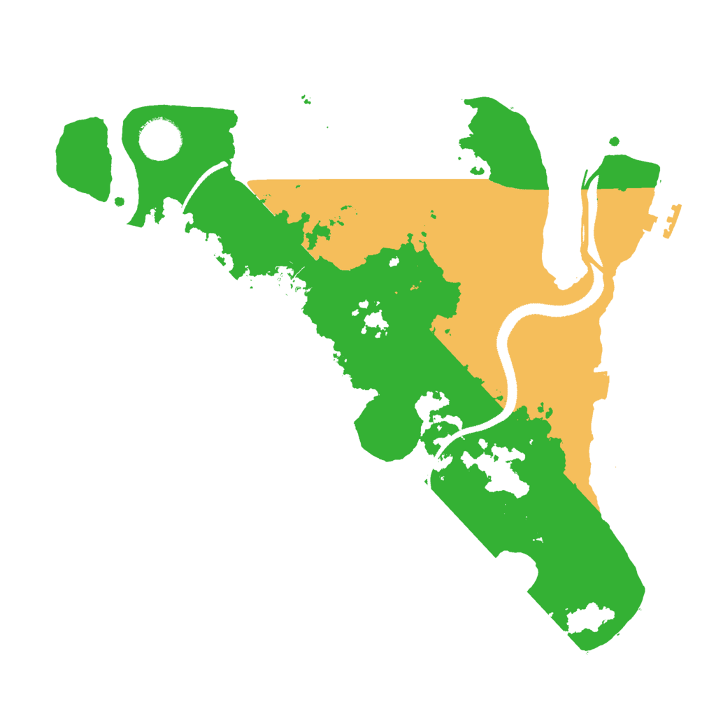 Biome Rust Map: Procedural Map, Size: 3000, Seed: 106054