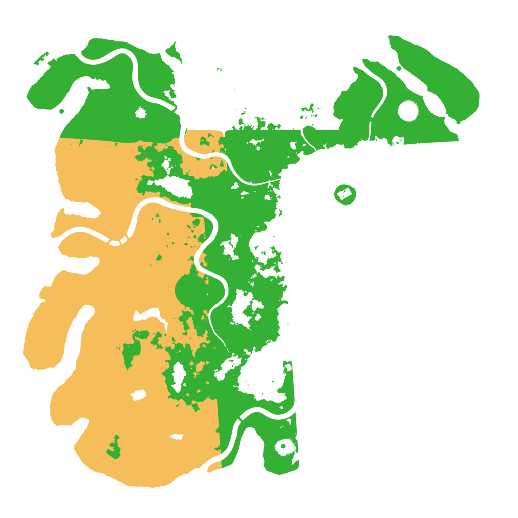 Biome Rust Map: Procedural Map, Size: 4400, Seed: 2063514177