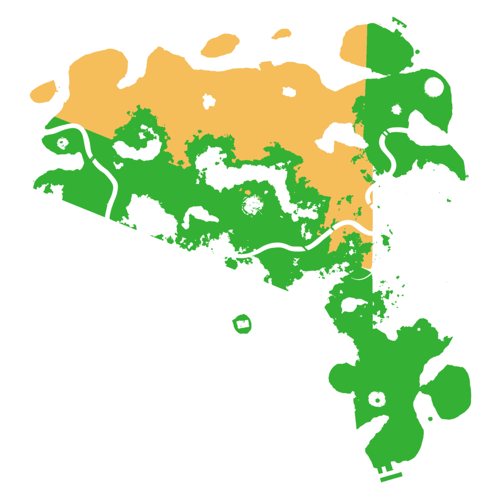 Biome Rust Map: Procedural Map, Size: 4500, Seed: 660759788
