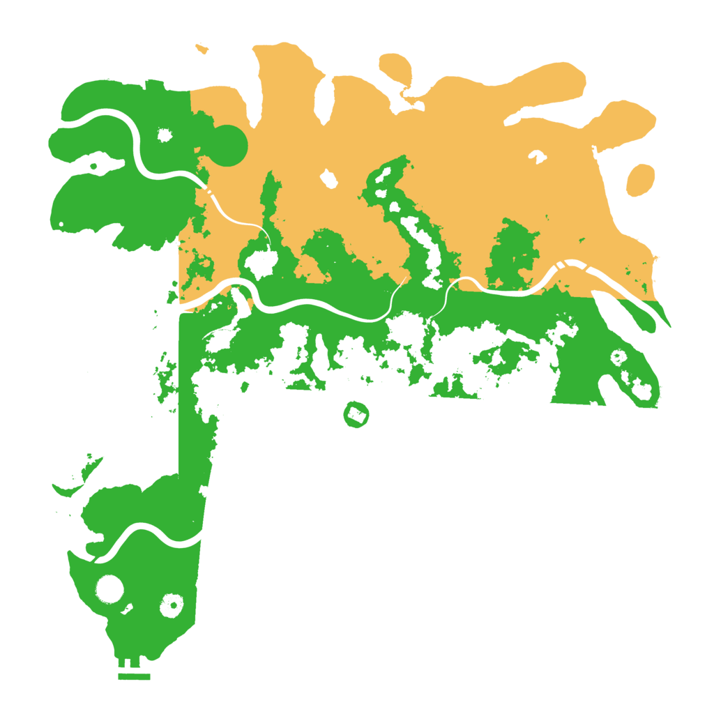 Biome Rust Map: Procedural Map, Size: 4500, Seed: 416174265
