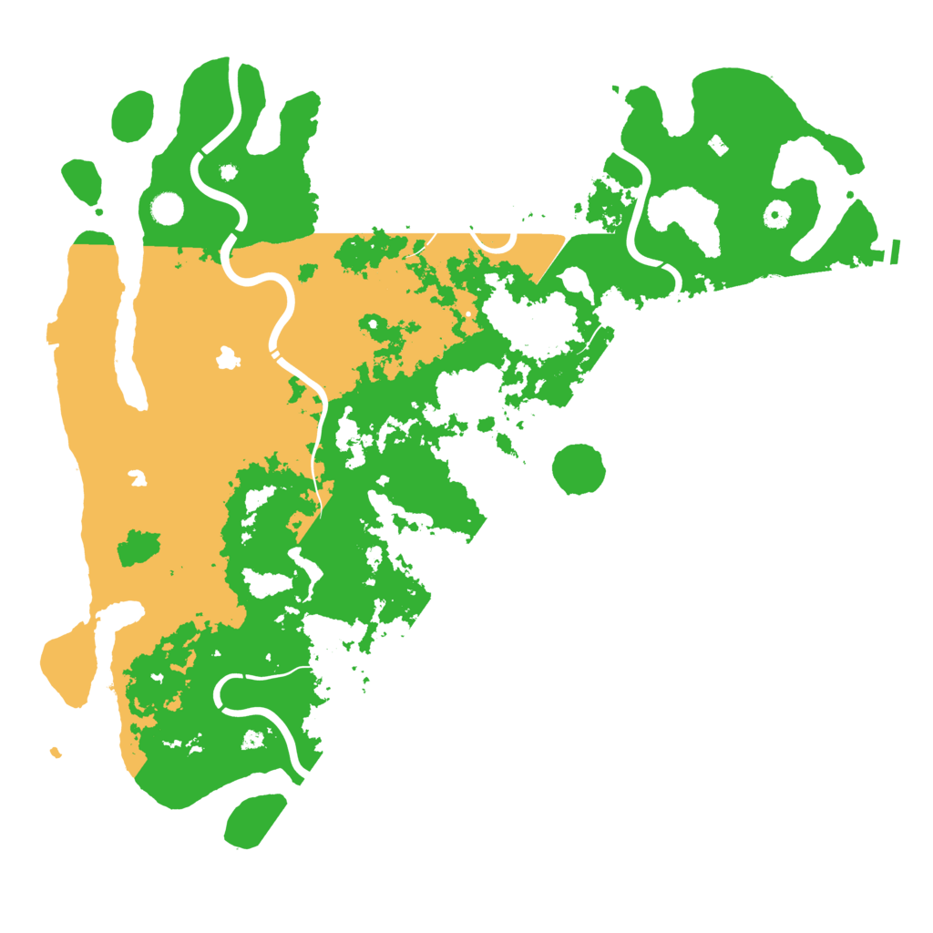 Biome Rust Map: Procedural Map, Size: 5000, Seed: 672245156