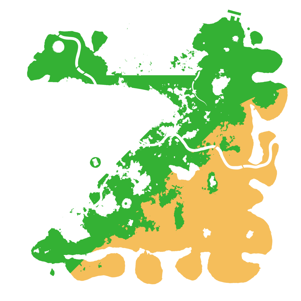 Biome Rust Map: Procedural Map, Size: 4500, Seed: 2118627894