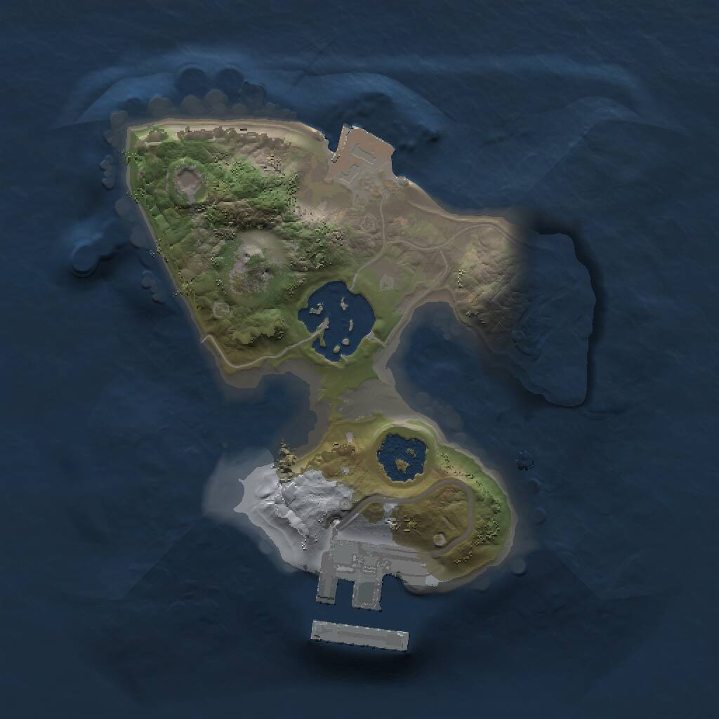 Rust Map: Procedural Map, Size: 1500, Seed: 812008861, 3 Monuments