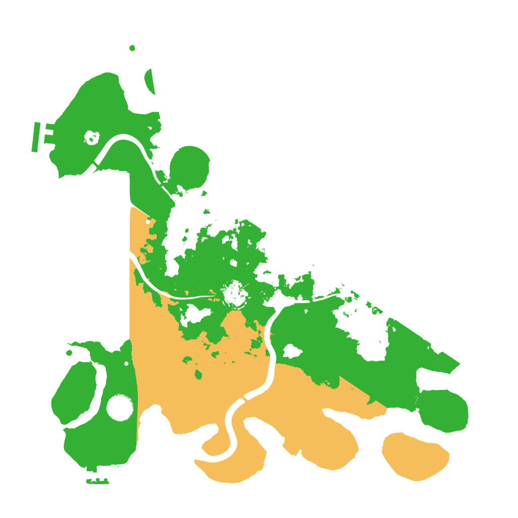 Biome Rust Map: Procedural Map, Size: 3500, Seed: 1941623701