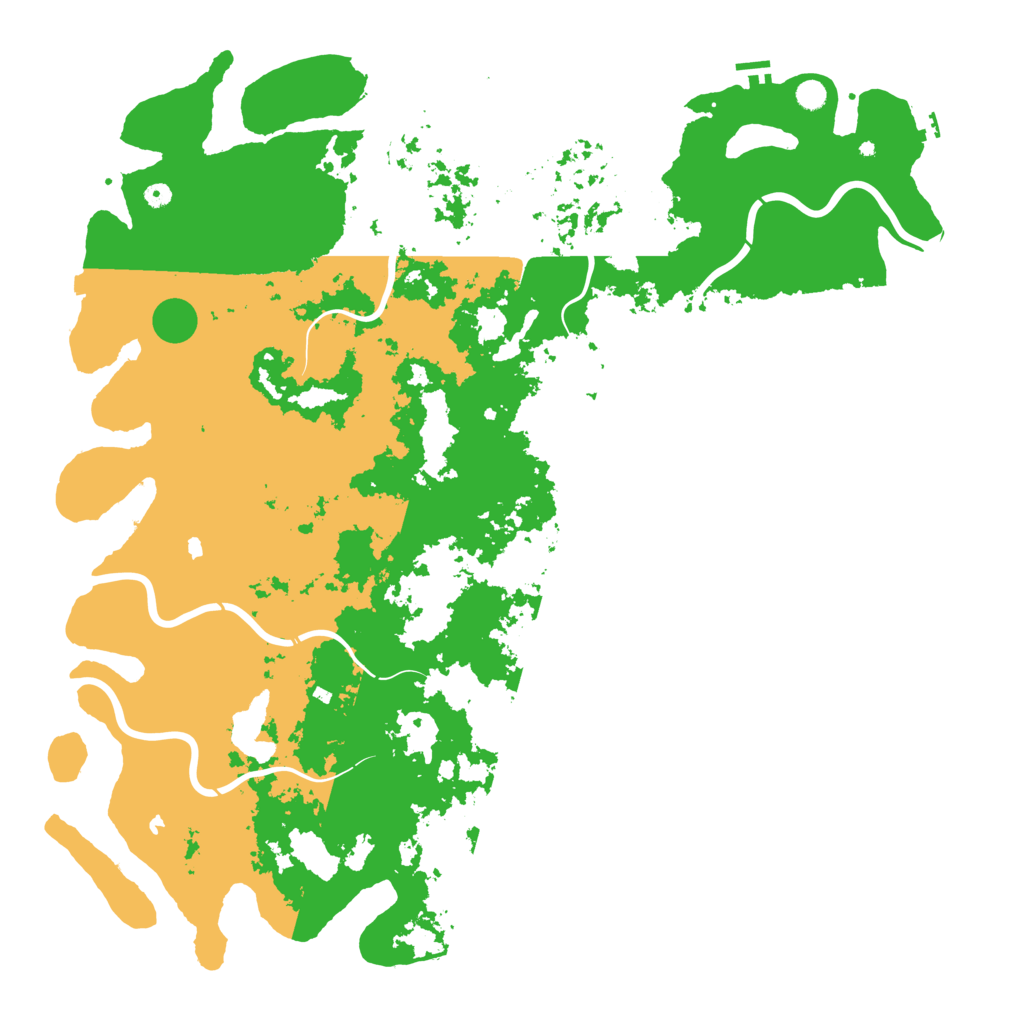 Biome Rust Map: Procedural Map, Size: 6000, Seed: 30375486
