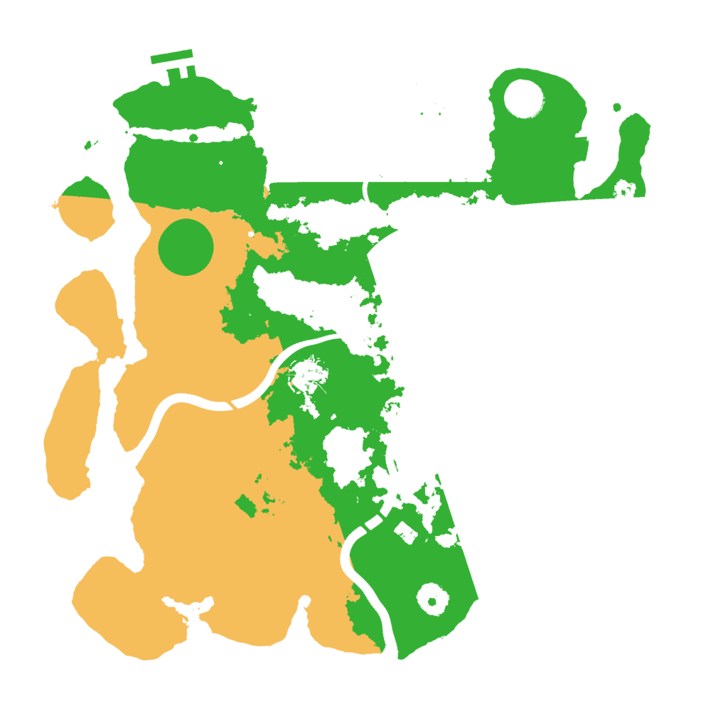 Biome Rust Map: Procedural Map, Size: 3500, Seed: 6234629