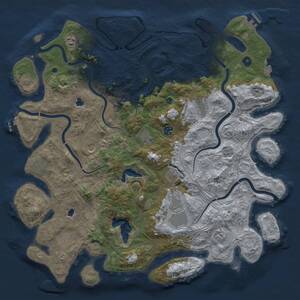 Thumbnail Rust Map: Procedural Map, Size: 4750, Seed: 1427310896, 17 Monuments
