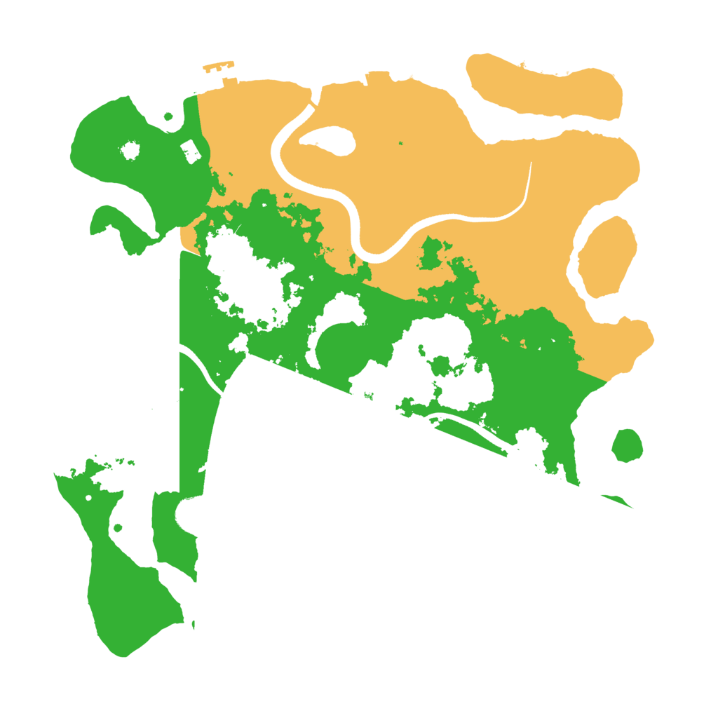 Biome Rust Map: Procedural Map, Size: 3500, Seed: 112699744