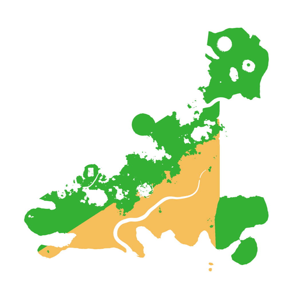 Biome Rust Map: Procedural Map, Size: 3500, Seed: 546750515