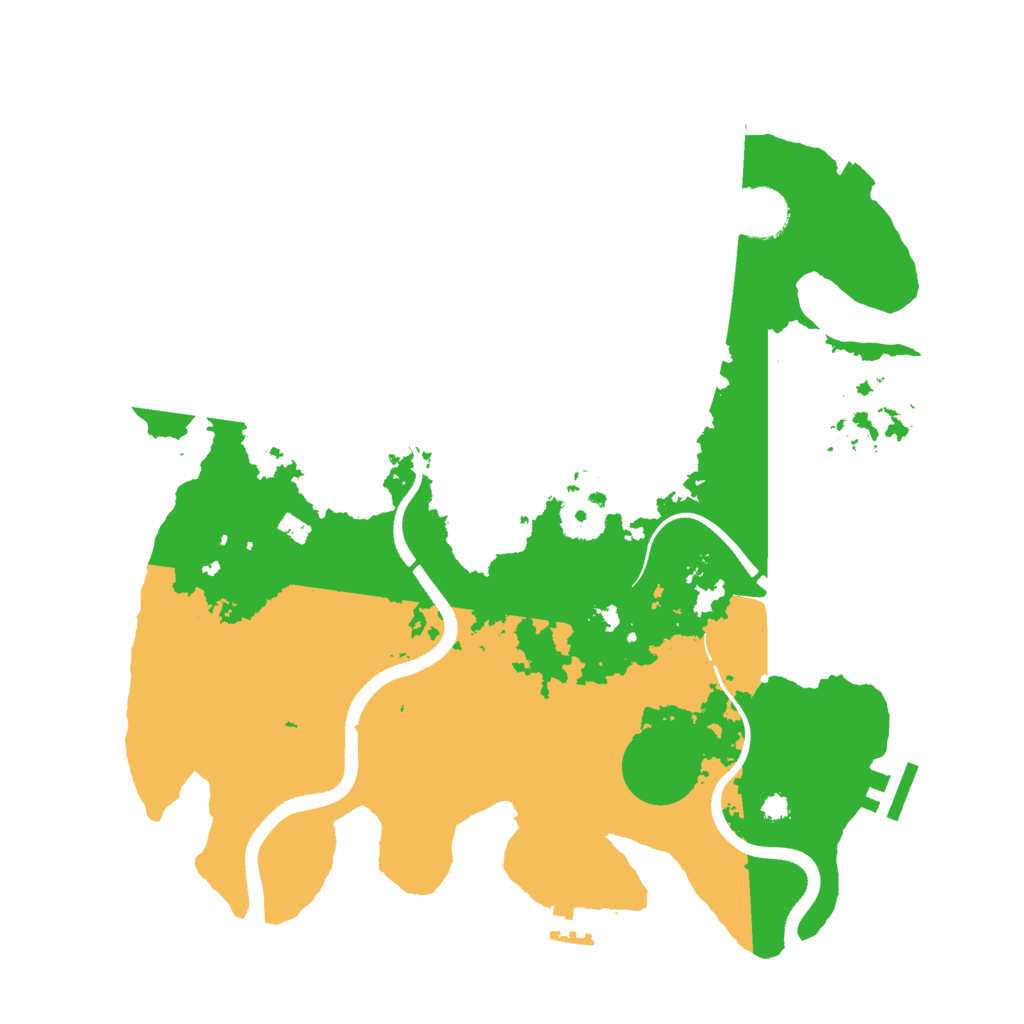 Biome Rust Map: Procedural Map, Size: 3500, Seed: 194821562