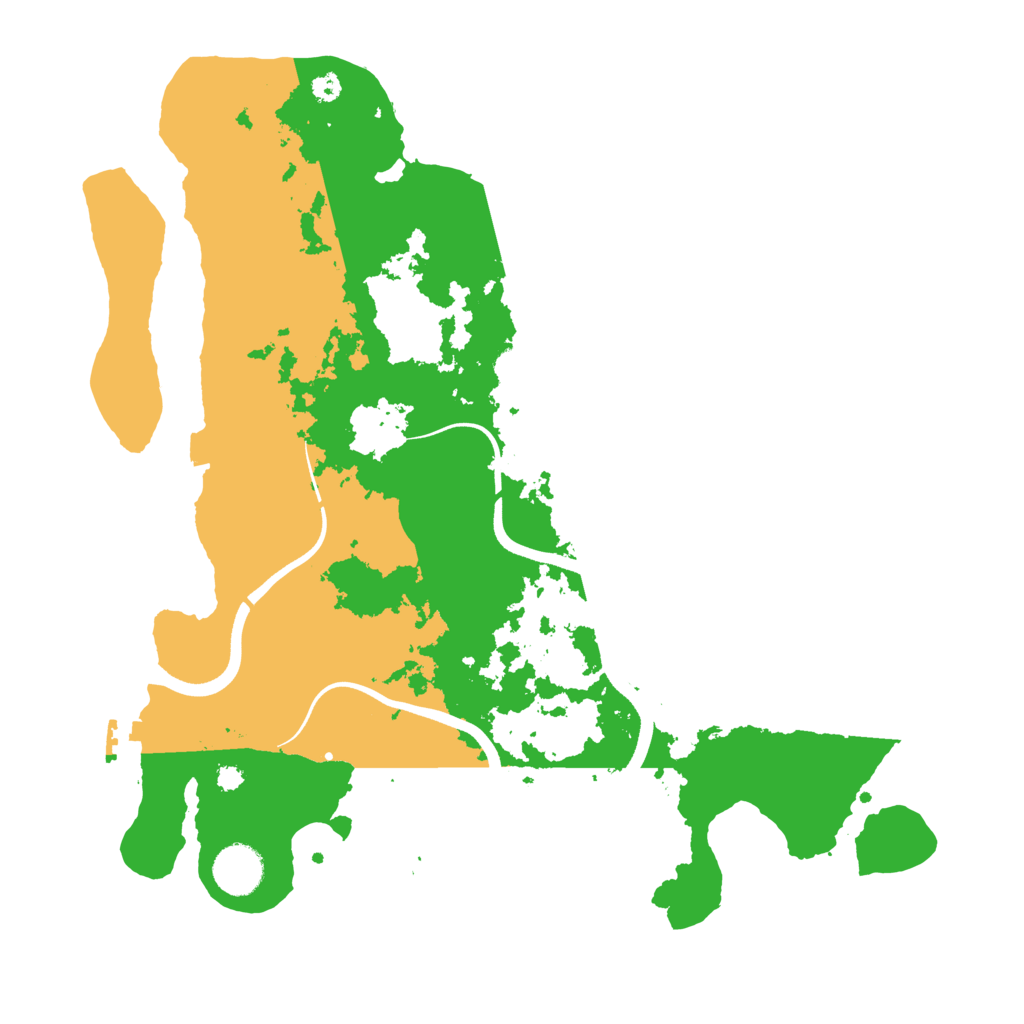 Biome Rust Map: Procedural Map, Size: 3600, Seed: 62506