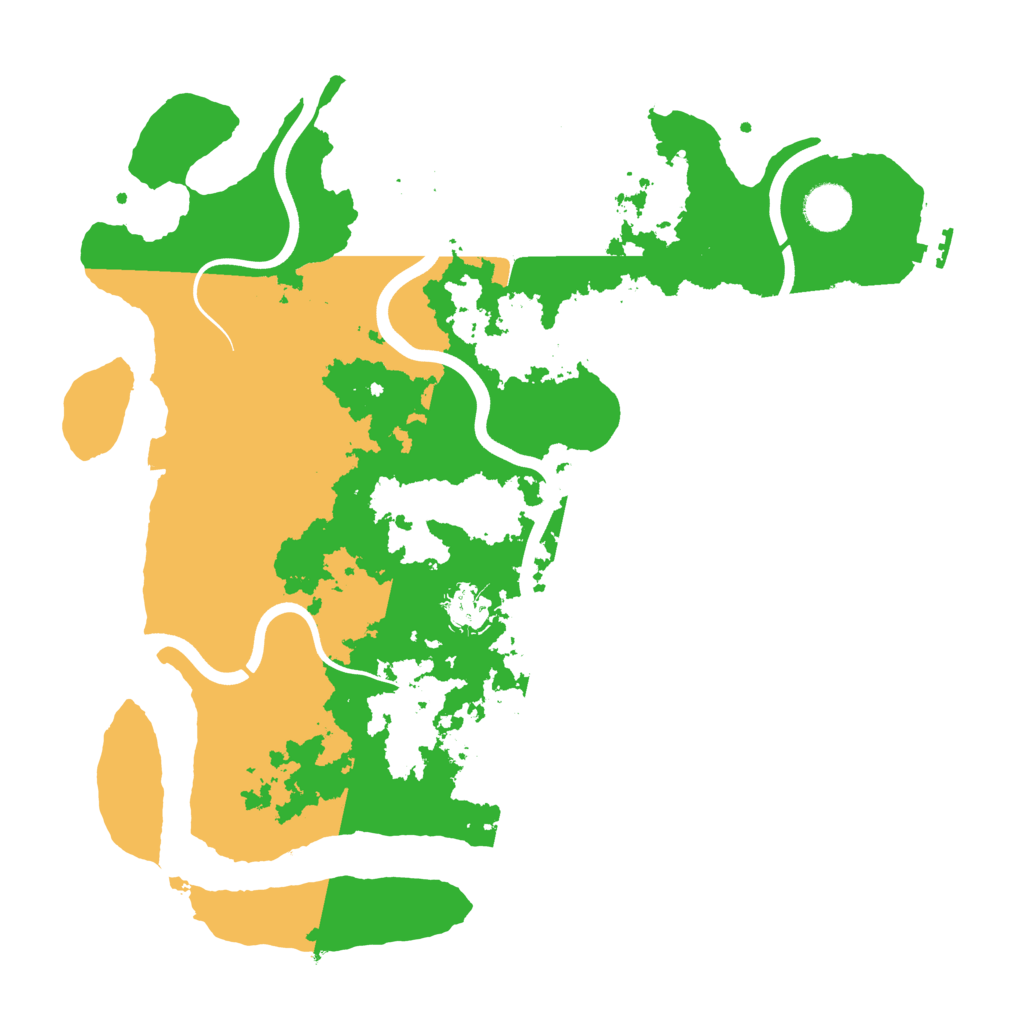 Biome Rust Map: Procedural Map, Size: 3750, Seed: 550691621