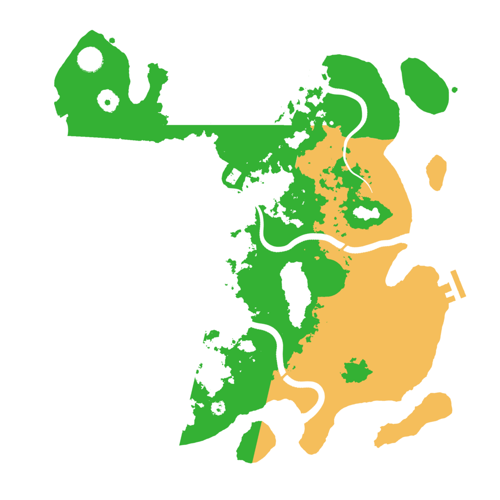 Biome Rust Map: Procedural Map, Size: 3500, Seed: 83883887