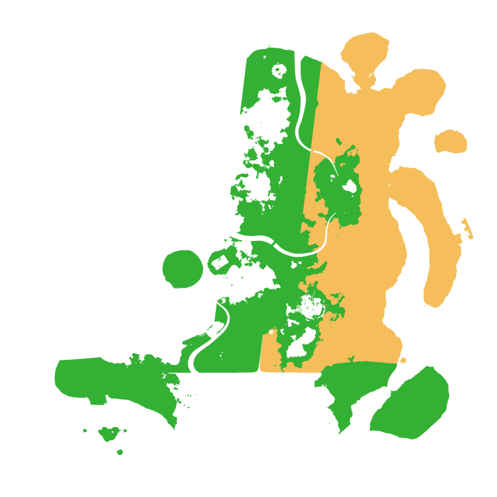 Biome Rust Map: Procedural Map, Size: 3500, Seed: 160837665