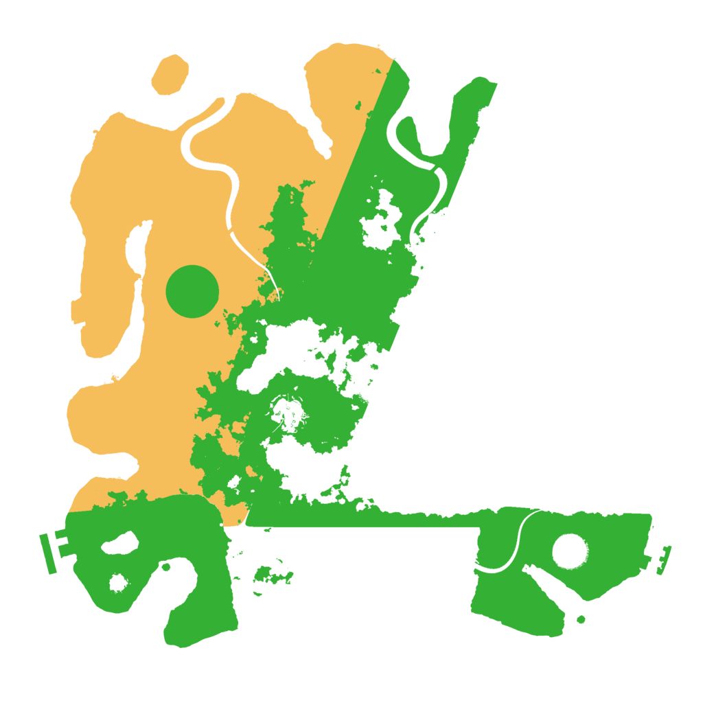 Biome Rust Map: Procedural Map, Size: 3500, Seed: 320399709