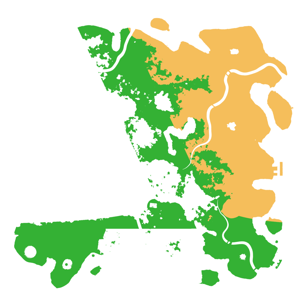Biome Rust Map: Procedural Map, Size: 4500, Seed: 54673