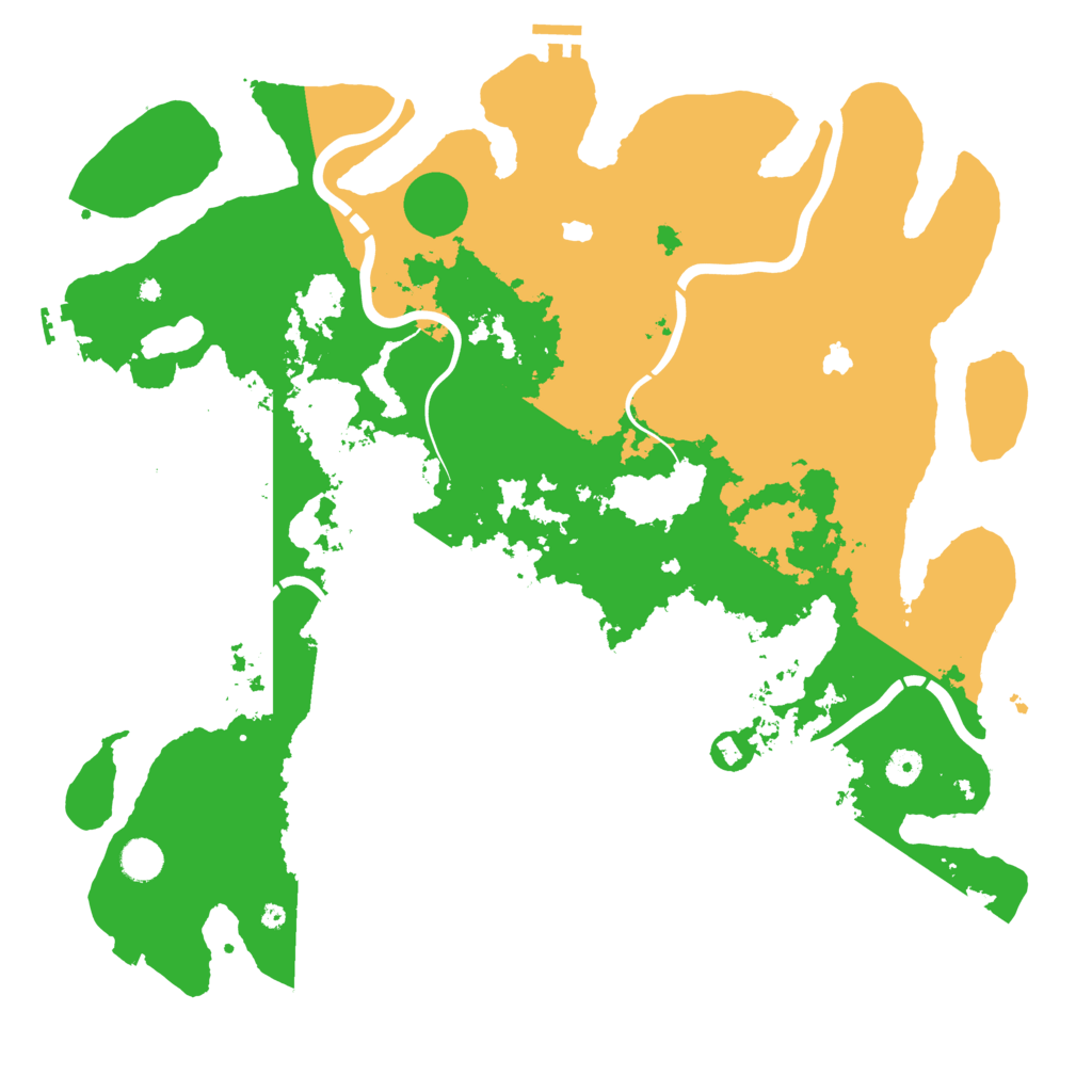 Biome Rust Map: Procedural Map, Size: 4500, Seed: 1750237026