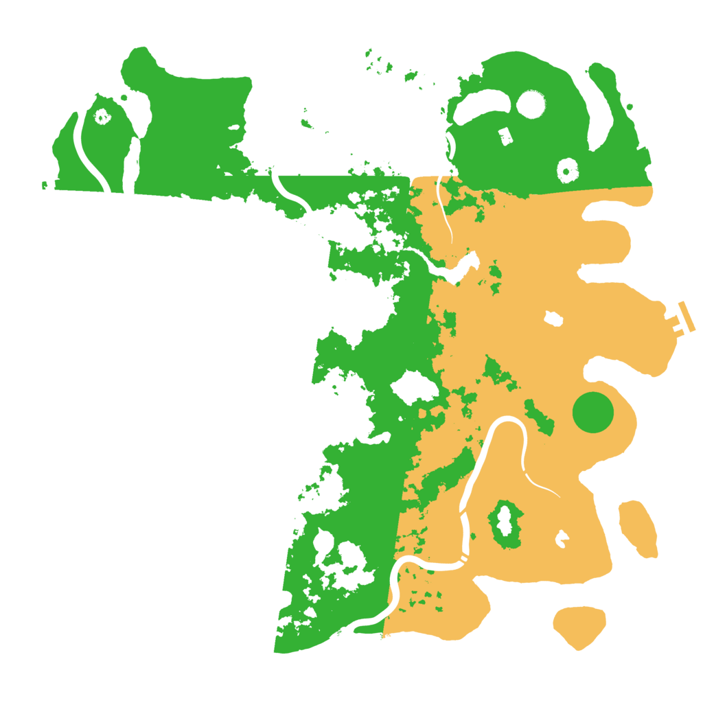 Biome Rust Map: Procedural Map, Size: 4500, Seed: 104582991