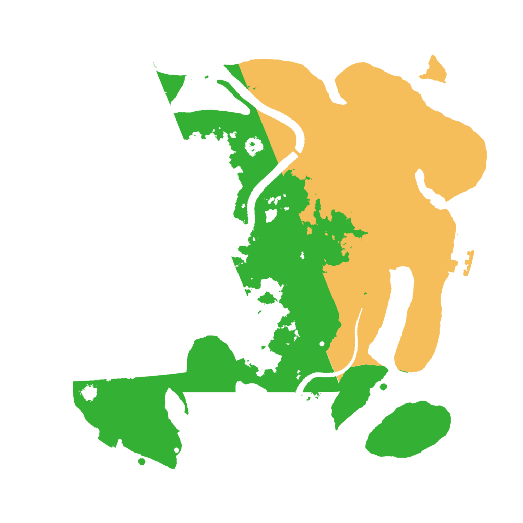 Biome Rust Map: Procedural Map, Size: 3000, Seed: 2024611778