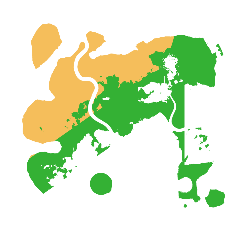 Biome Rust Map: Procedural Map, Size: 3000, Seed: 1306072391
