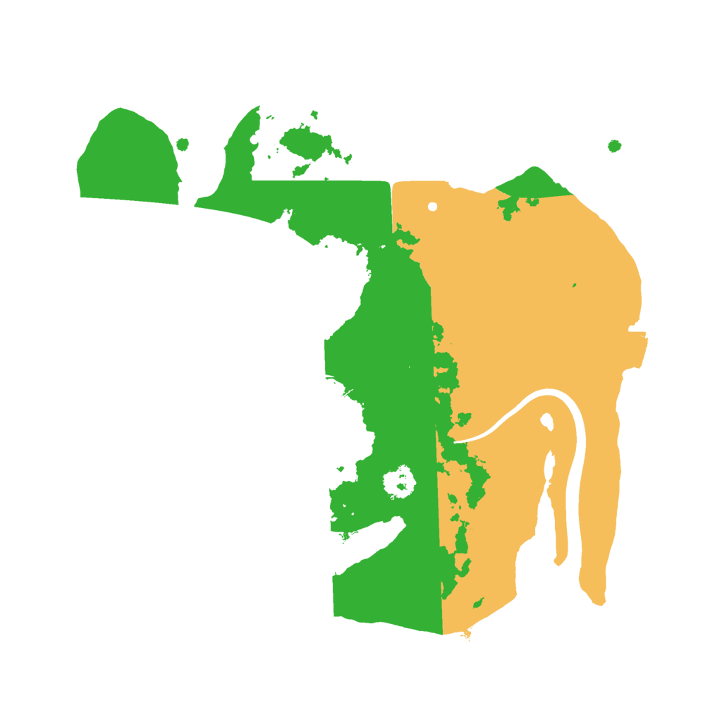 Biome Rust Map: Procedural Map, Size: 2300, Seed: 9898998