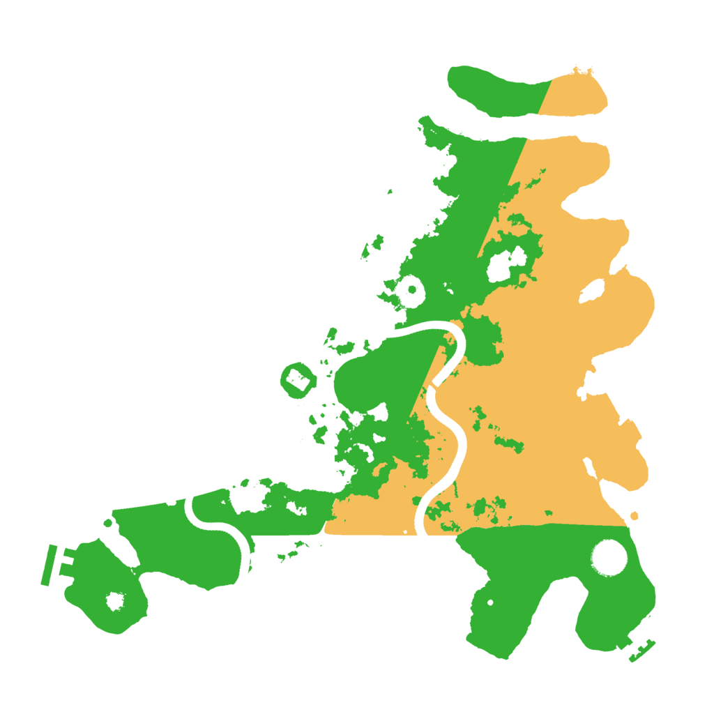 Biome Rust Map: Procedural Map, Size: 3500, Seed: 392242560