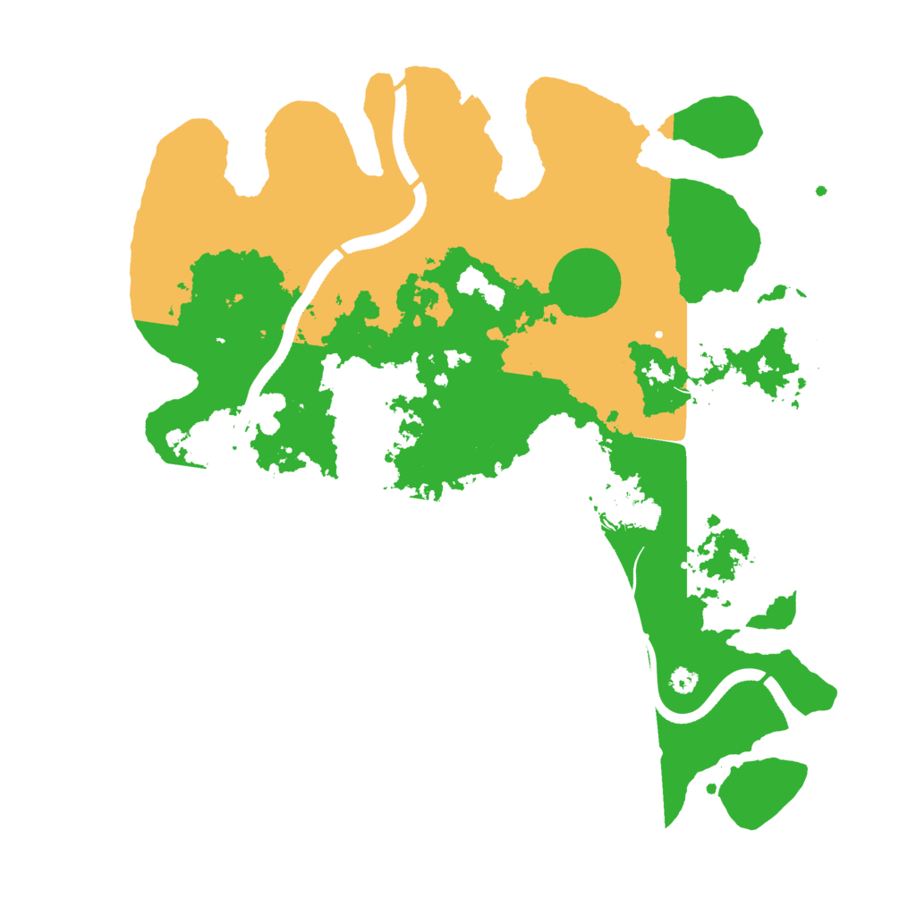 Biome Rust Map: Procedural Map, Size: 3500, Seed: 242229