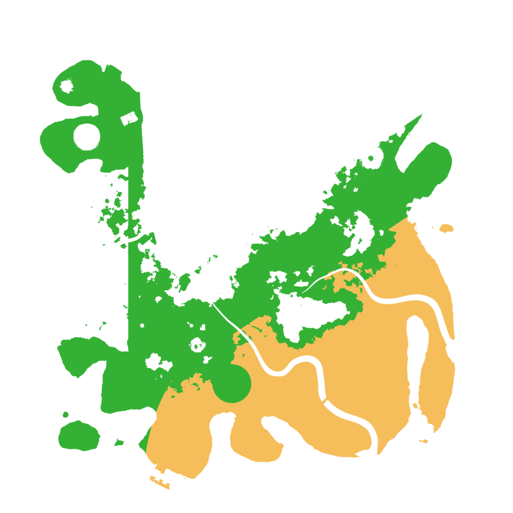 Biome Rust Map: Procedural Map, Size: 3500, Seed: 971379974