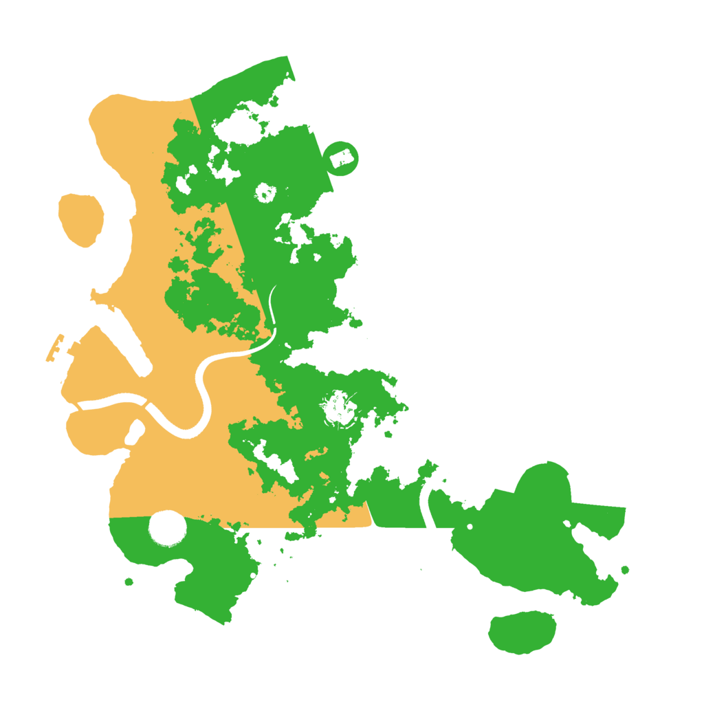 Biome Rust Map: Procedural Map, Size: 3509, Seed: 775175426