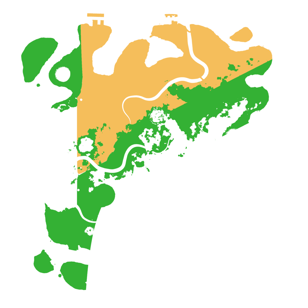 Biome Rust Map: Procedural Map, Size: 3700, Seed: 114960810