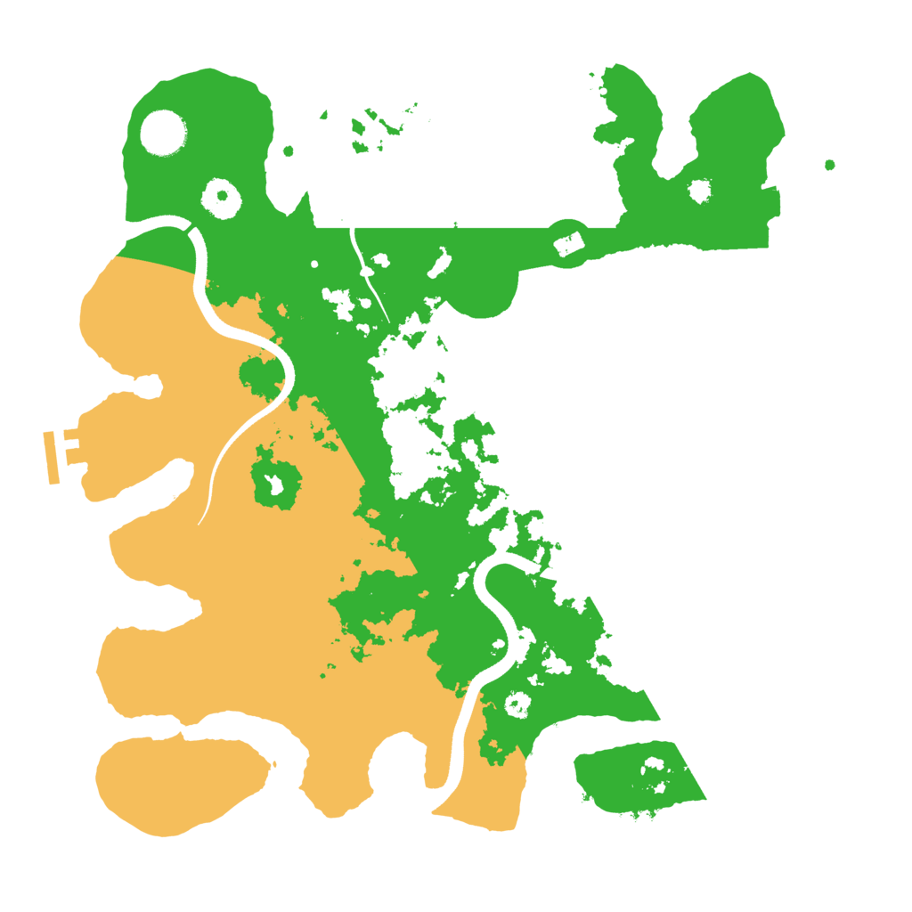 Biome Rust Map: Procedural Map, Size: 3500, Seed: 194797273