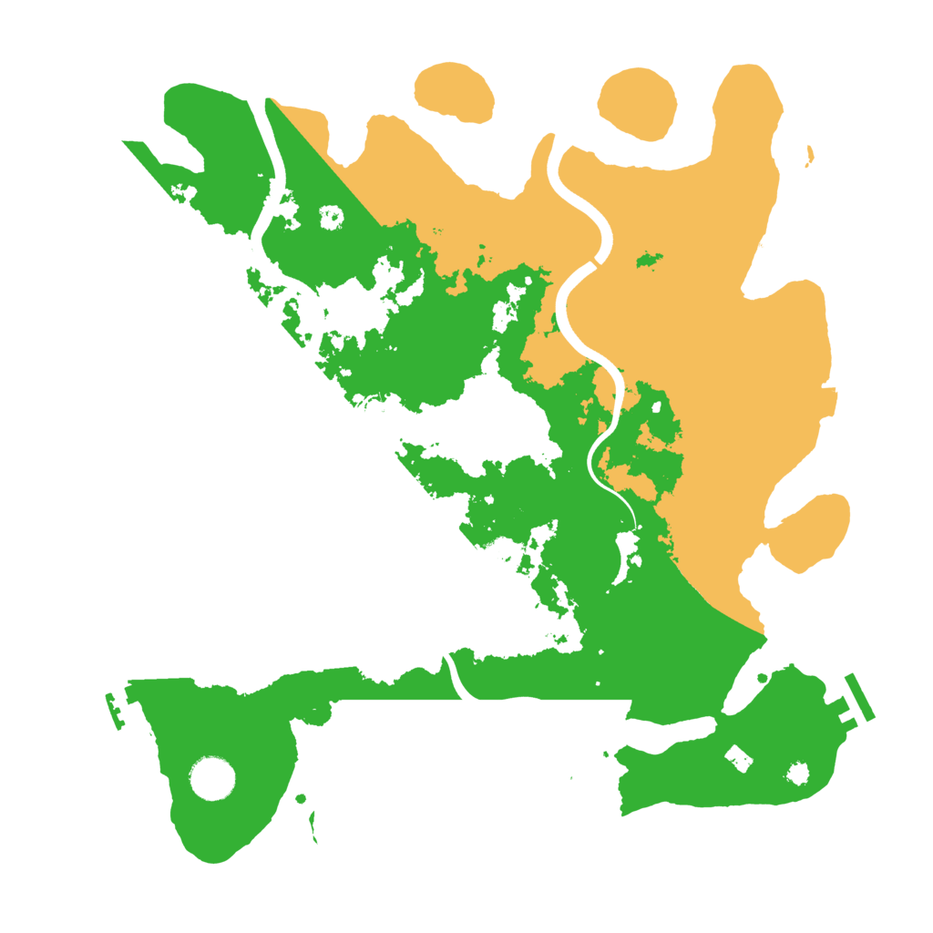 Biome Rust Map: Procedural Map, Size: 3750, Seed: 76