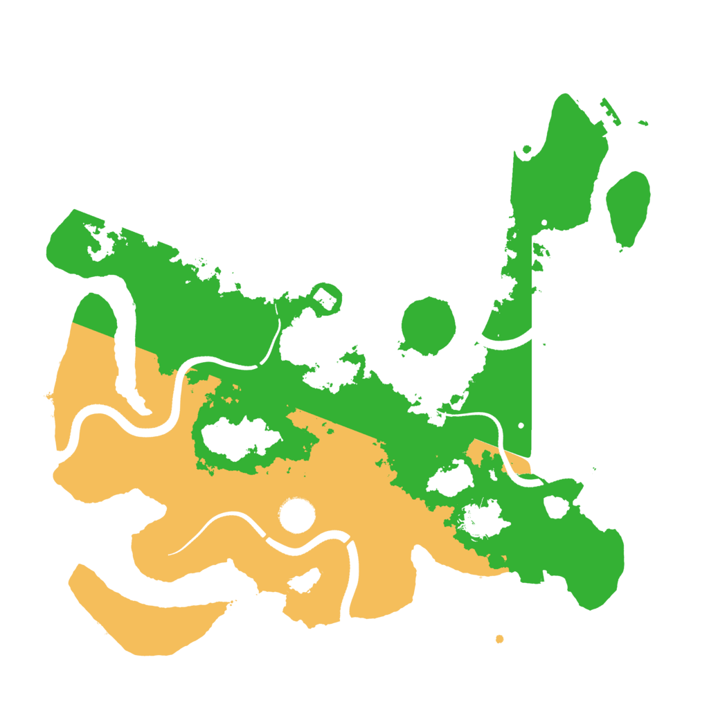 Biome Rust Map: Procedural Map, Size: 3500, Seed: 864820376