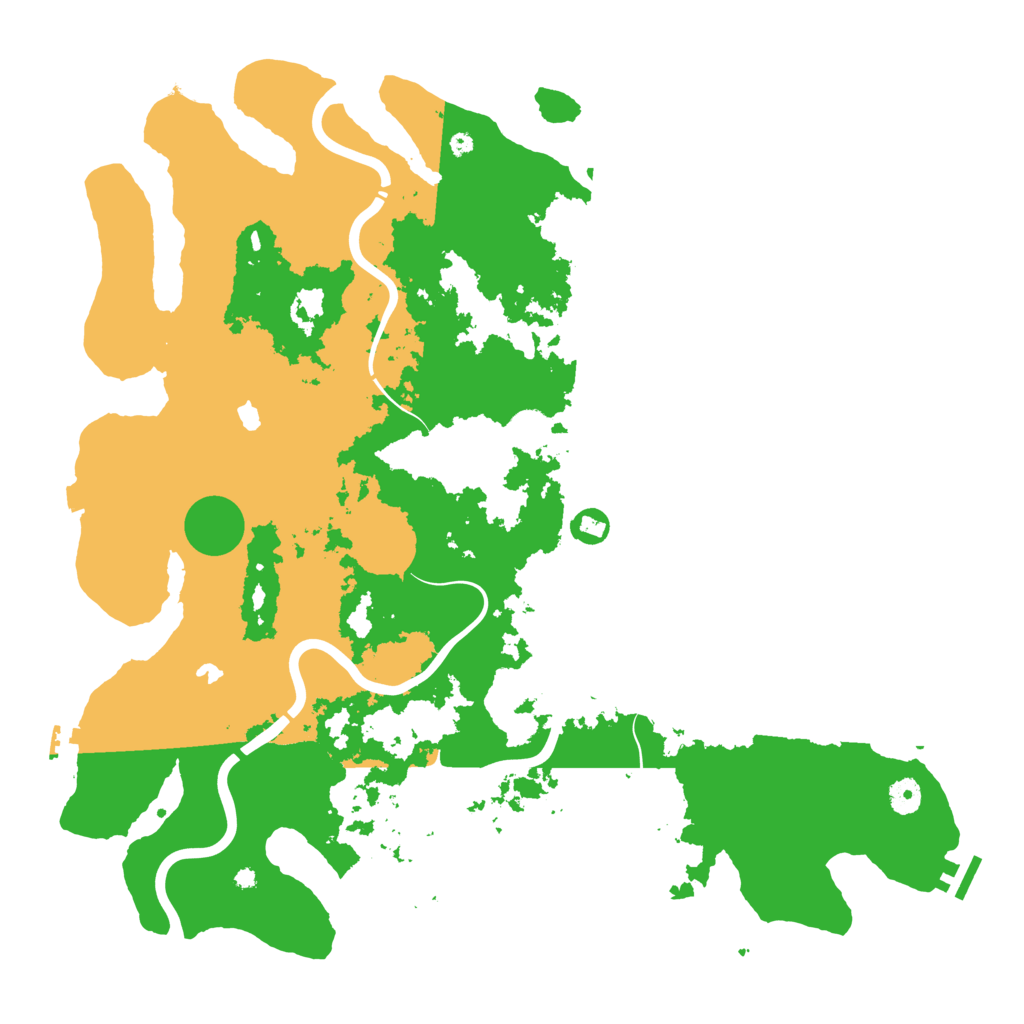 Biome Rust Map: Procedural Map, Size: 4500, Seed: 2070085456