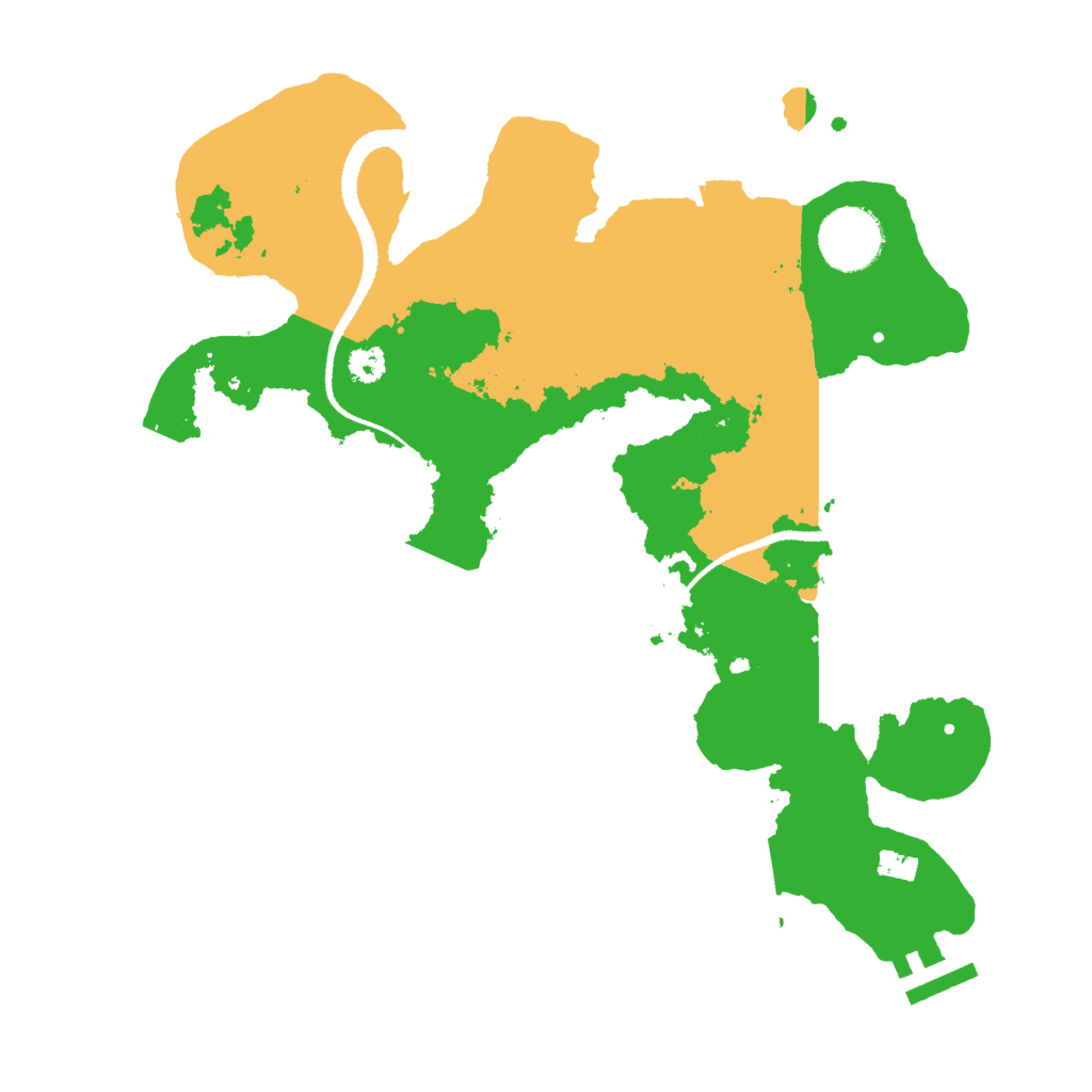 Biome Rust Map: Procedural Map, Size: 3000, Seed: 406372235