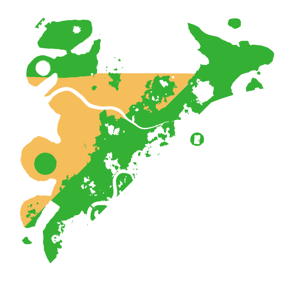 Biome Rust Map: Procedural Map, Size: 3500, Seed: 2033210958