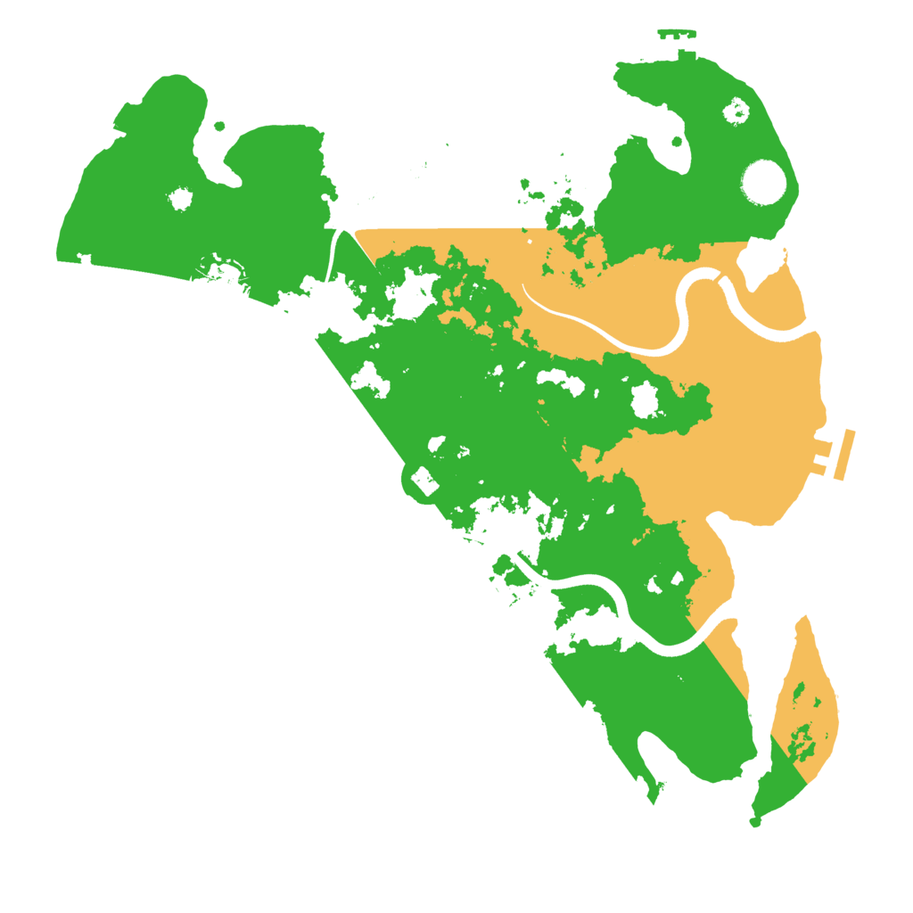 Biome Rust Map: Procedural Map, Size: 3600, Seed: 892416