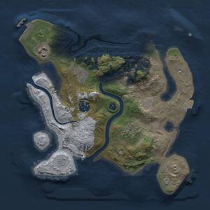 Thumbnail Rust Map: Procedural Map, Size: 2800, Seed: 842941912, 10 Monuments